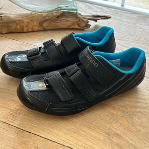 Shimano SPD-SL Women’s Road Cycling Shoes Sz 43 10.5 black blue